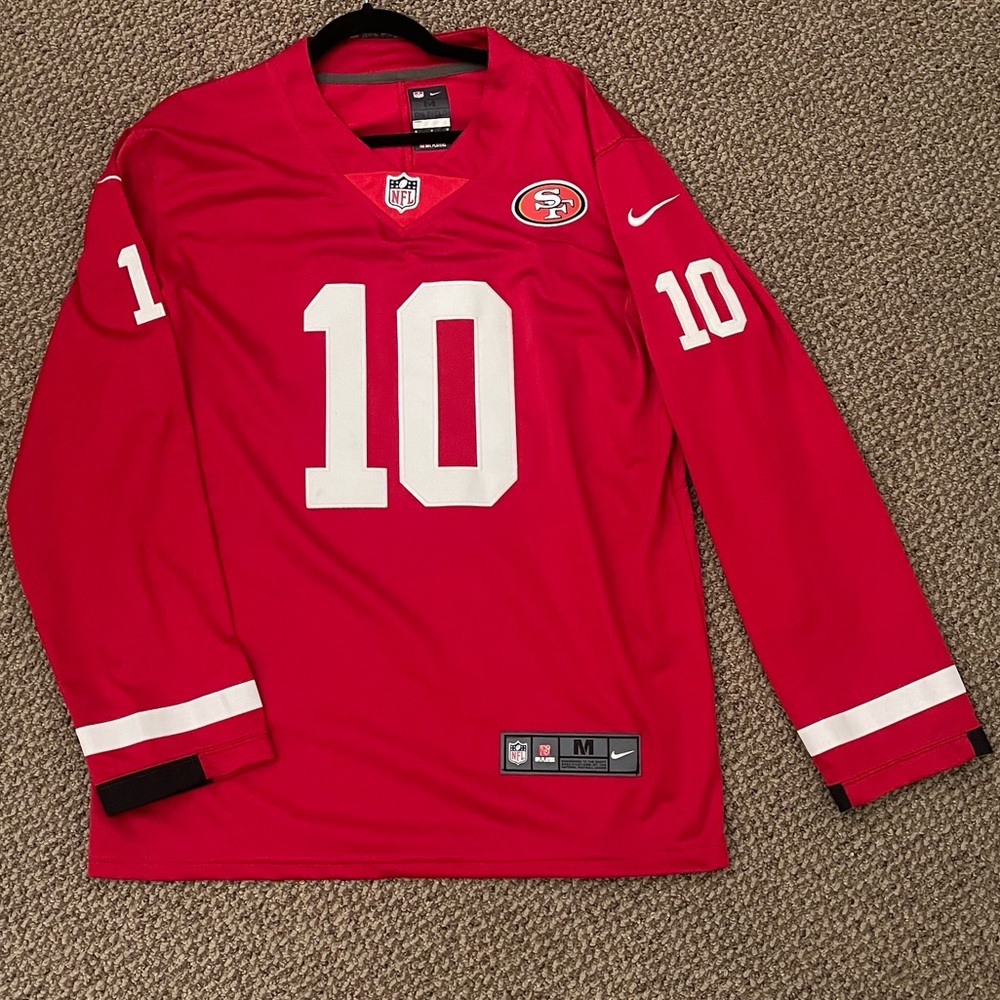 Long Sleeve Stitched 49ers Garoppolo Jersey Like New! 🏈